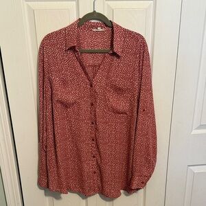 Maurice’s Women's Pink Print Blouse